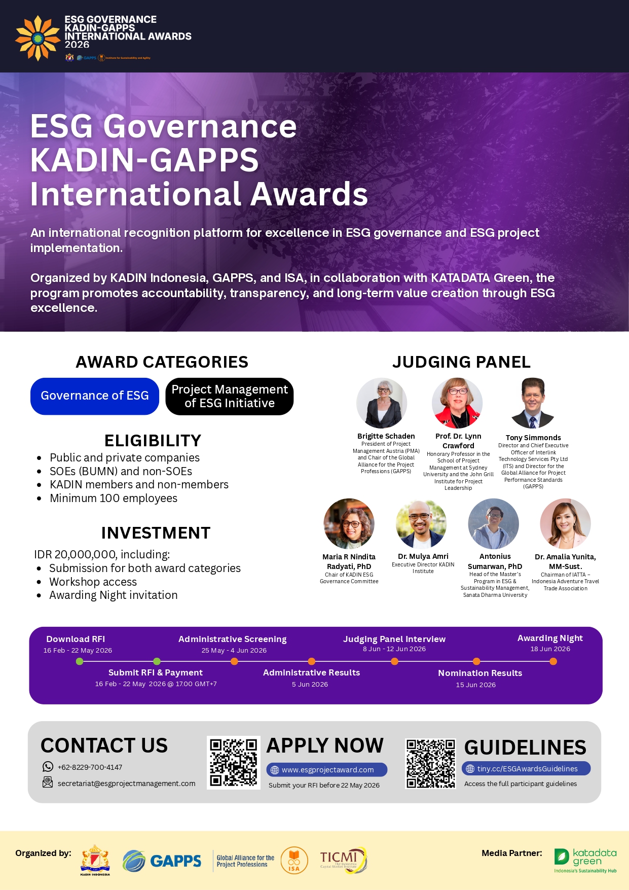 ESG Governance Kadin–GAPPS International Awards