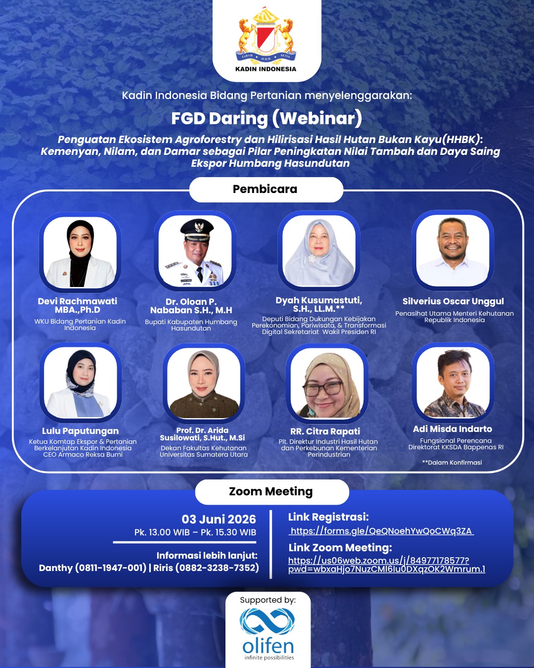 Webinar Agroforestry dan Hilirisasi HHBK